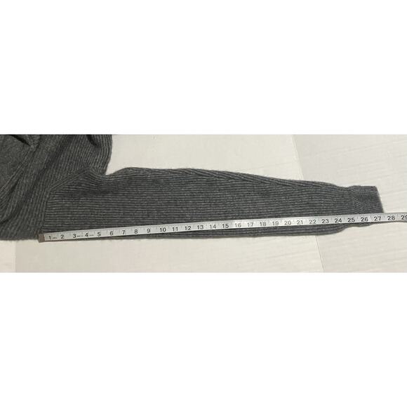 Mens Peter Millar Long Sleeve Sweater Collar Elbow Pads Wool Yak Cashmere Gray L - Picture 11 of 14